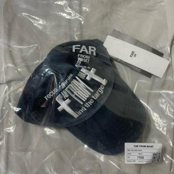 [더블적립]Farfromwhat Far Patch Logo Cap Black 착용 스타일