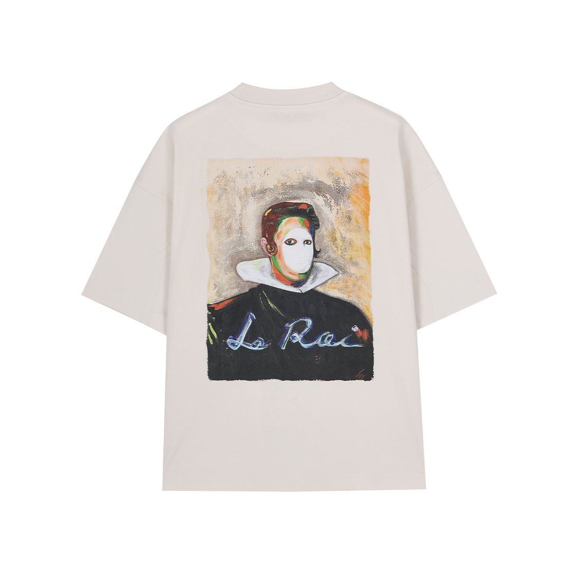 송지오 컬렉션 레트라토 페인티드 티셔츠 크림