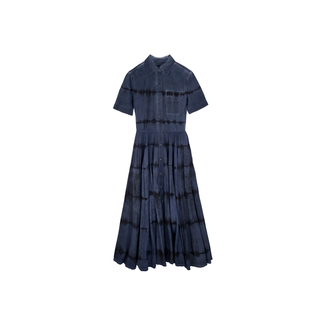 ITFR8LVDMWLT [B등급] Dior Vintage Short Sleeve Tie-Dye Long Dress Size 36 Blue/Black - 대표 이미지 #1