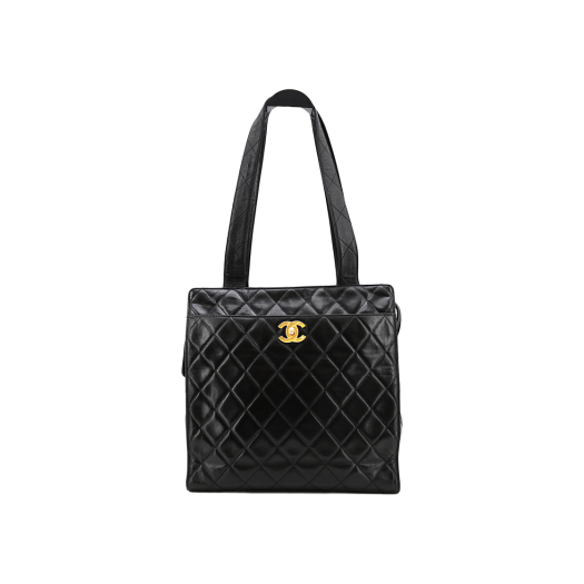 IT2AC2H4UHW9 Chanel Vintage Quilted Lambskin Tote Bag