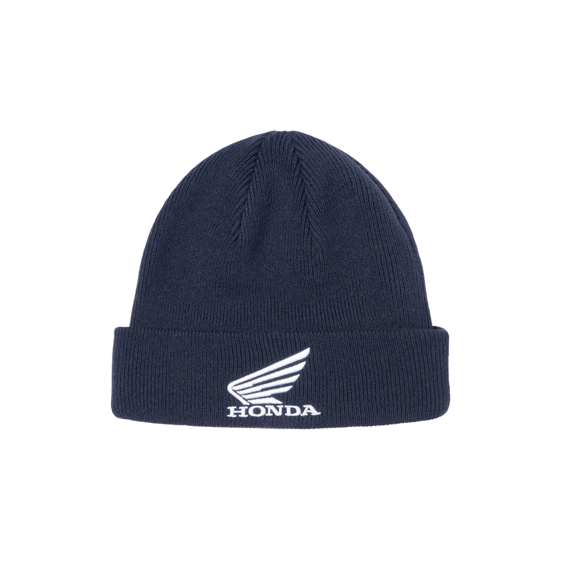 혼다 오리지널 윙 로고 롤업 비니 네이비