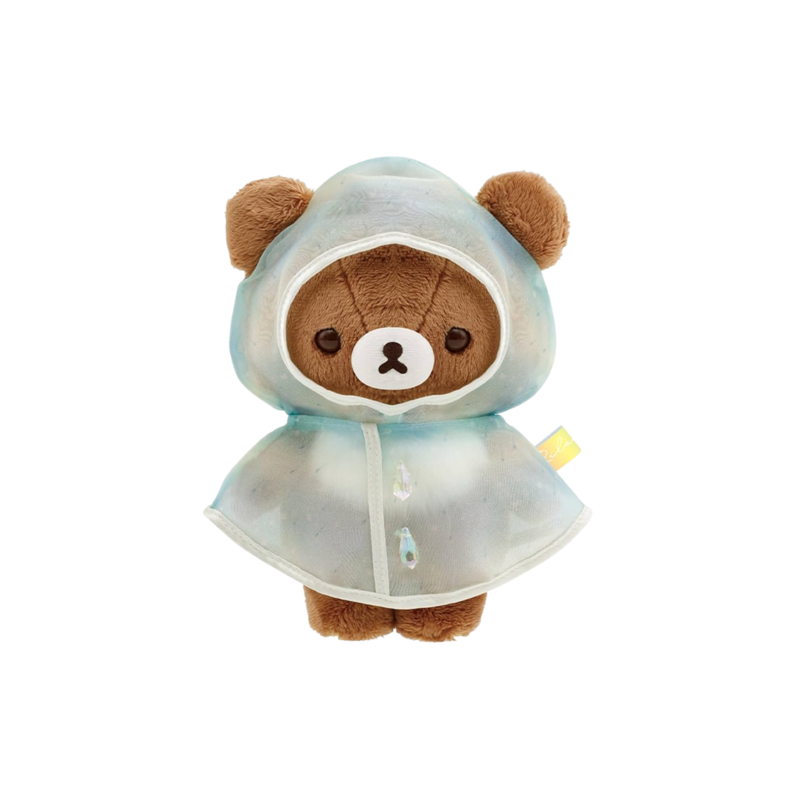 산엑스 리락쿠마 비 온 뒤 맑음 우비 플러시 토이 차이로이코그마(San-X Rilakkuma Rainy Days of Sunshine Raincoat Plush Toy Chairoikoguma)