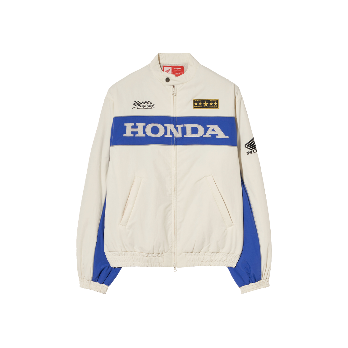 혼다 파이핑 모터사이클 블루종 자켓 아이보리(Honda Piping Motorcycle Blouson Jacket Ivory)