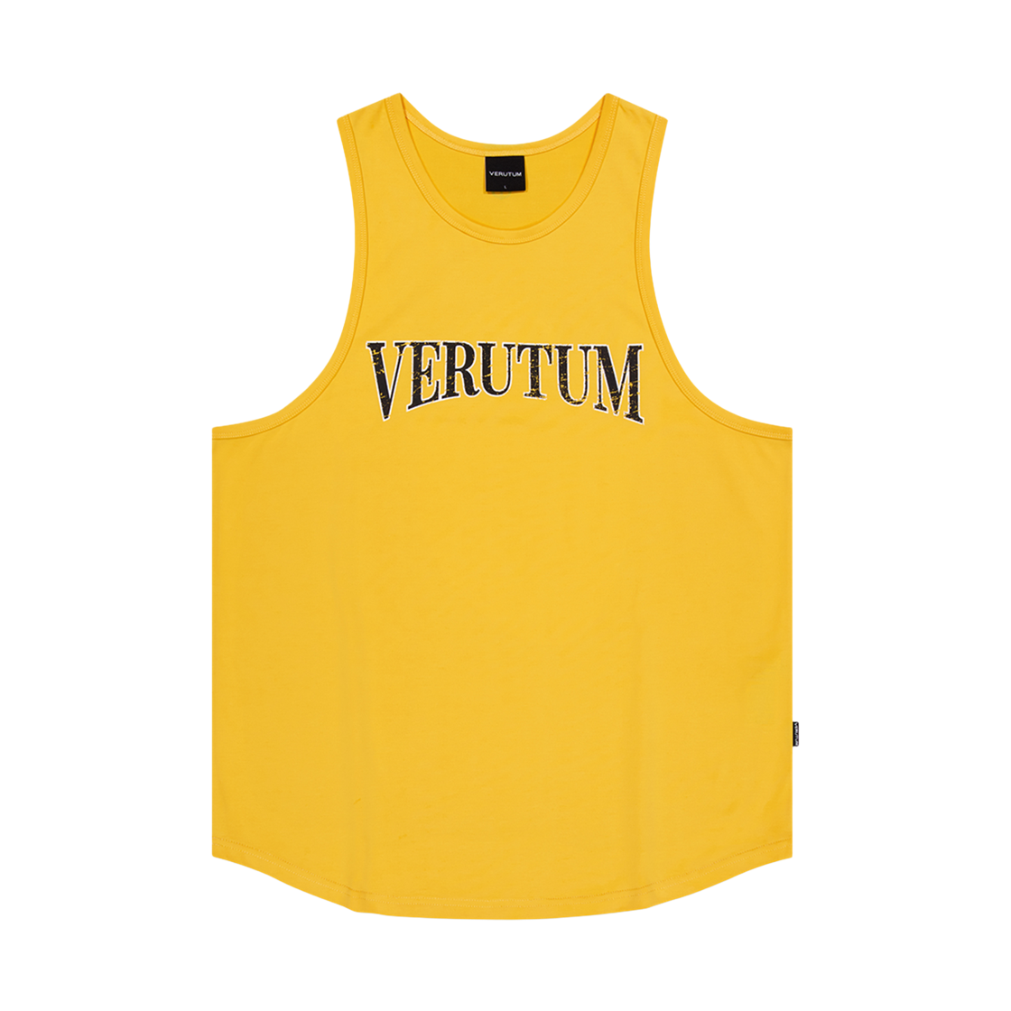 베루툼 세리프 아치 로고 슬리브리스 맨즈 옐로우(VERUTUM RTW-SL224 Serif Arch Logo Sleeveless Men's Yellow)