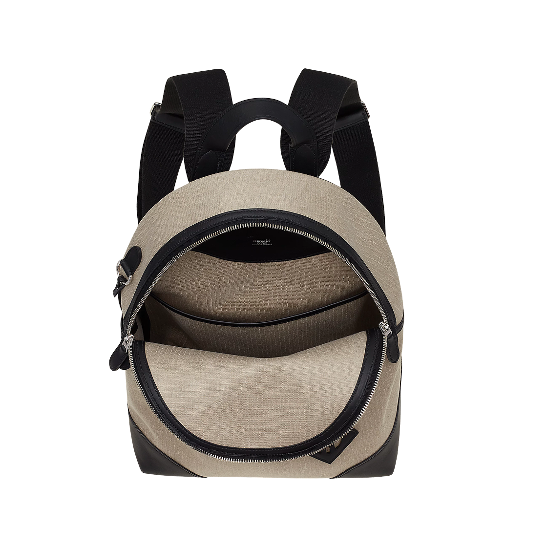 에르메스 올백 백팩 비부악 캔버스 스위프트 & 팔라듐 하드웨어 피쎌 누아(Hermes Allback Backpack Bivouac Canvas Swift & Palladium Ficelle Noir) - 3