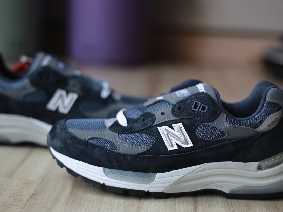 New Balance 992 Made in USA Navy 착용 스타일