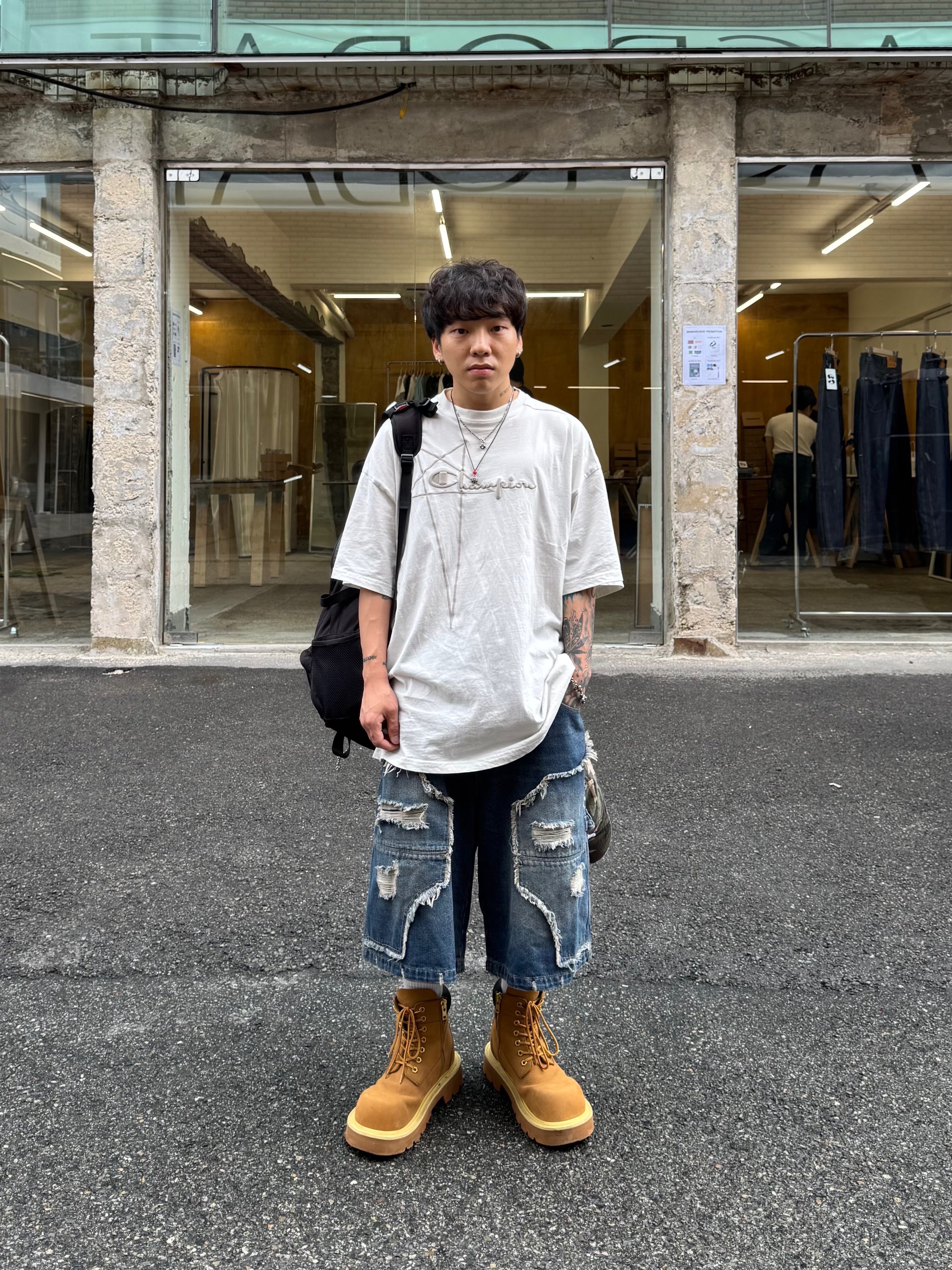 NOD Bad Vintage Effect Ball Cap Camo 착용 스타일 - 3