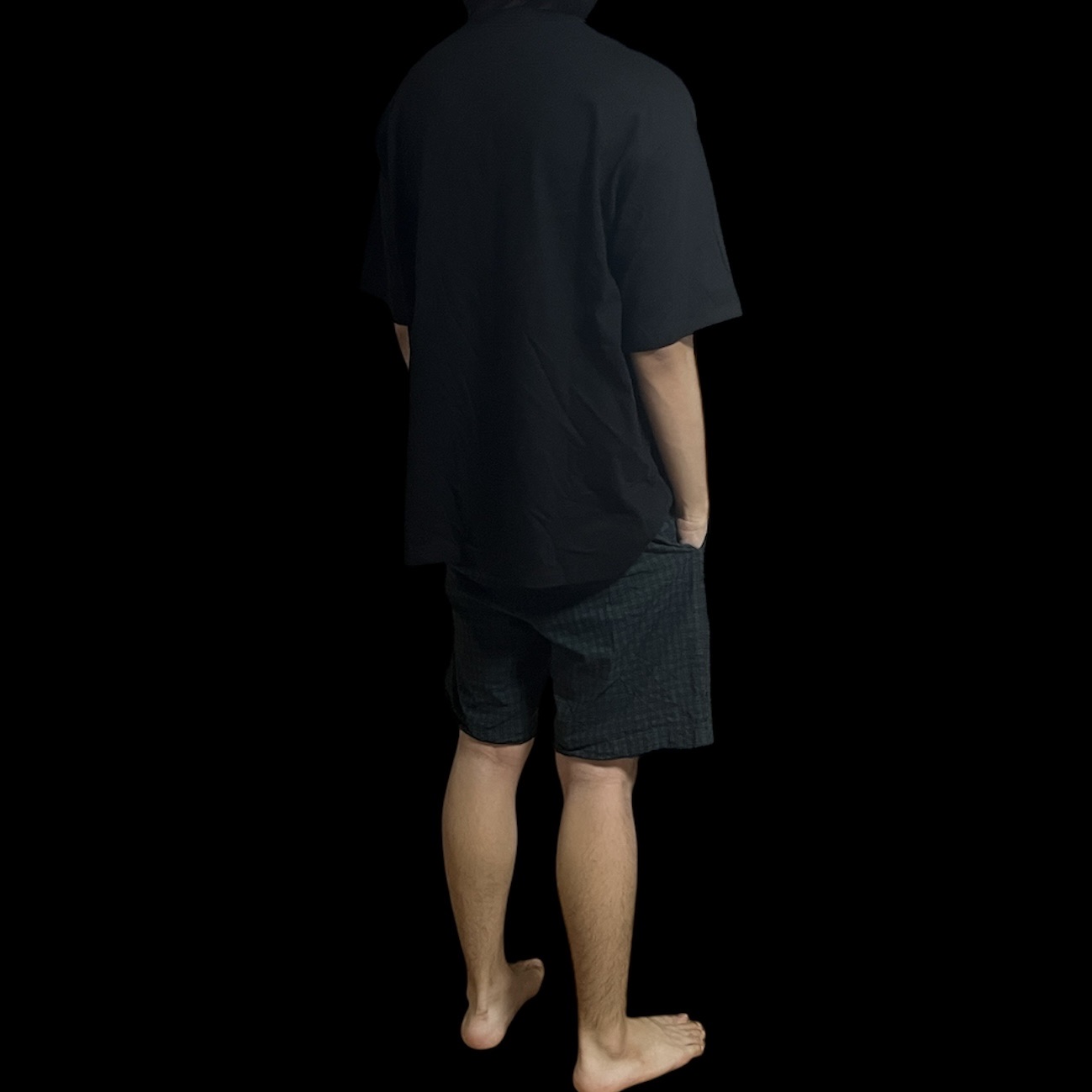 [더블적립]Farfromwhat Far Star Logo T-Shirts Black 착용 스타일