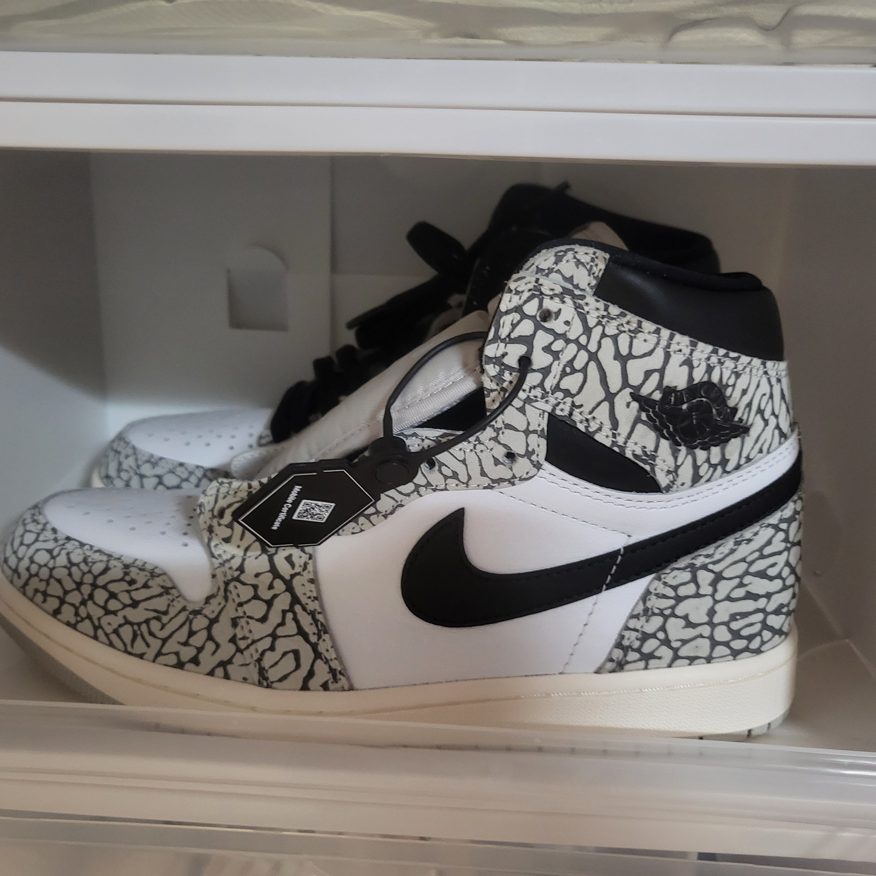 Jordan 1 Retro High OG White Cement 착용 스타일