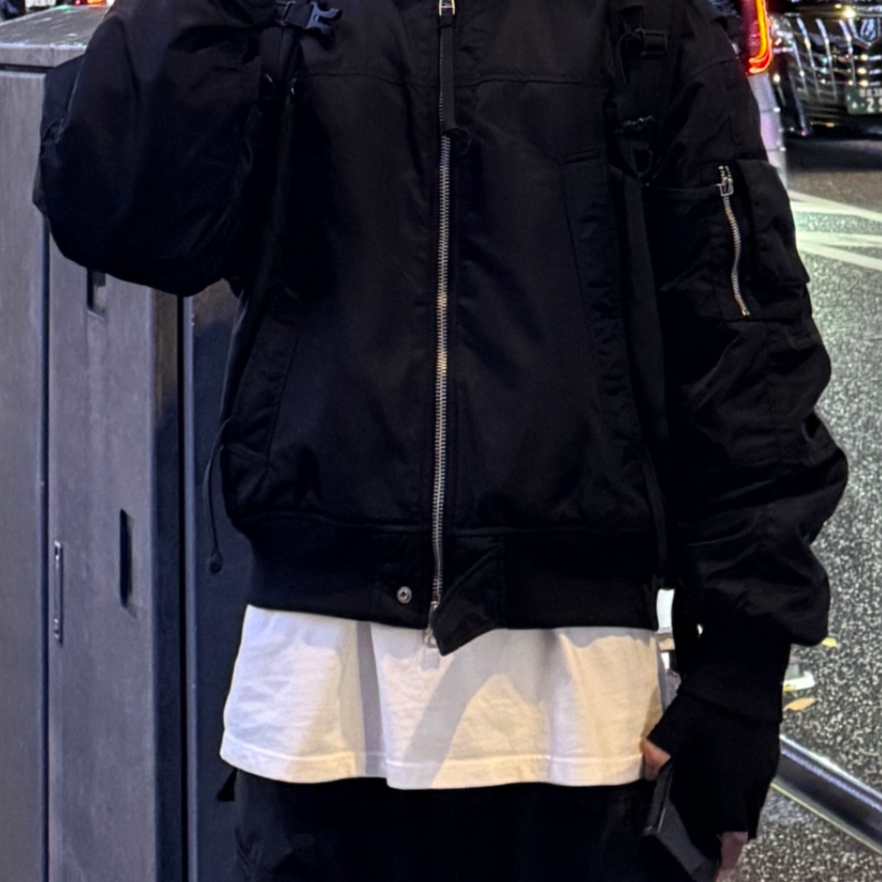 [더블적립]Farfromwhat Far Front Multi Logo T-Shirts White 착용 스타일