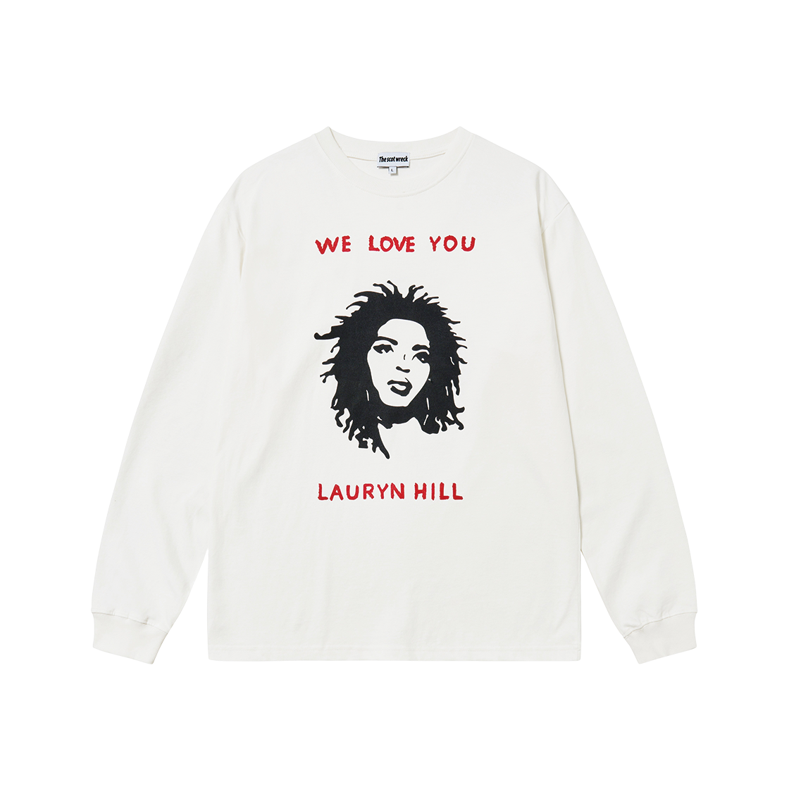 SW251018 THE SCOT WRECK We Love You Lauryn Hill L/S Ivory