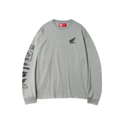 Honda Small Wing Racing Long sleeve_Gray