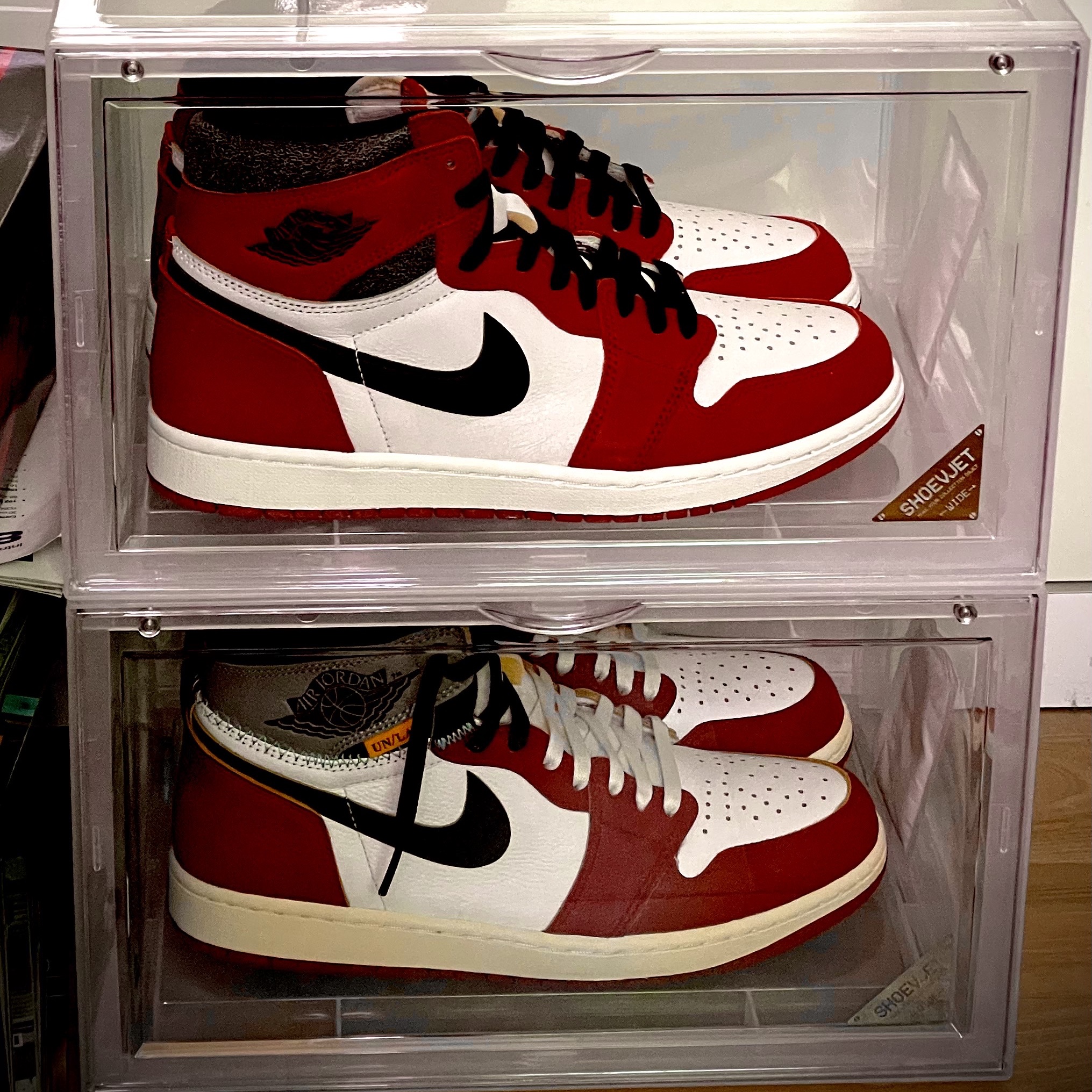 Jordan 1 Retro High OG Chicago 2022, Jordan 1 x Union Retro High OG Chicago Shadow 착용 스타일