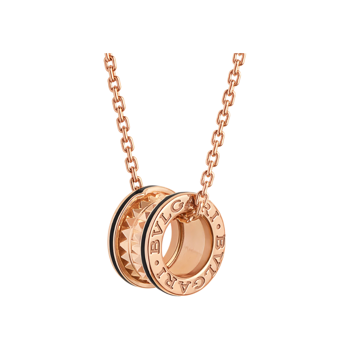 IT5CBO7WV9D2 Bvlgari B Zero One Rock Necklace Pink Gold 358054 - 대표 이미지 #1