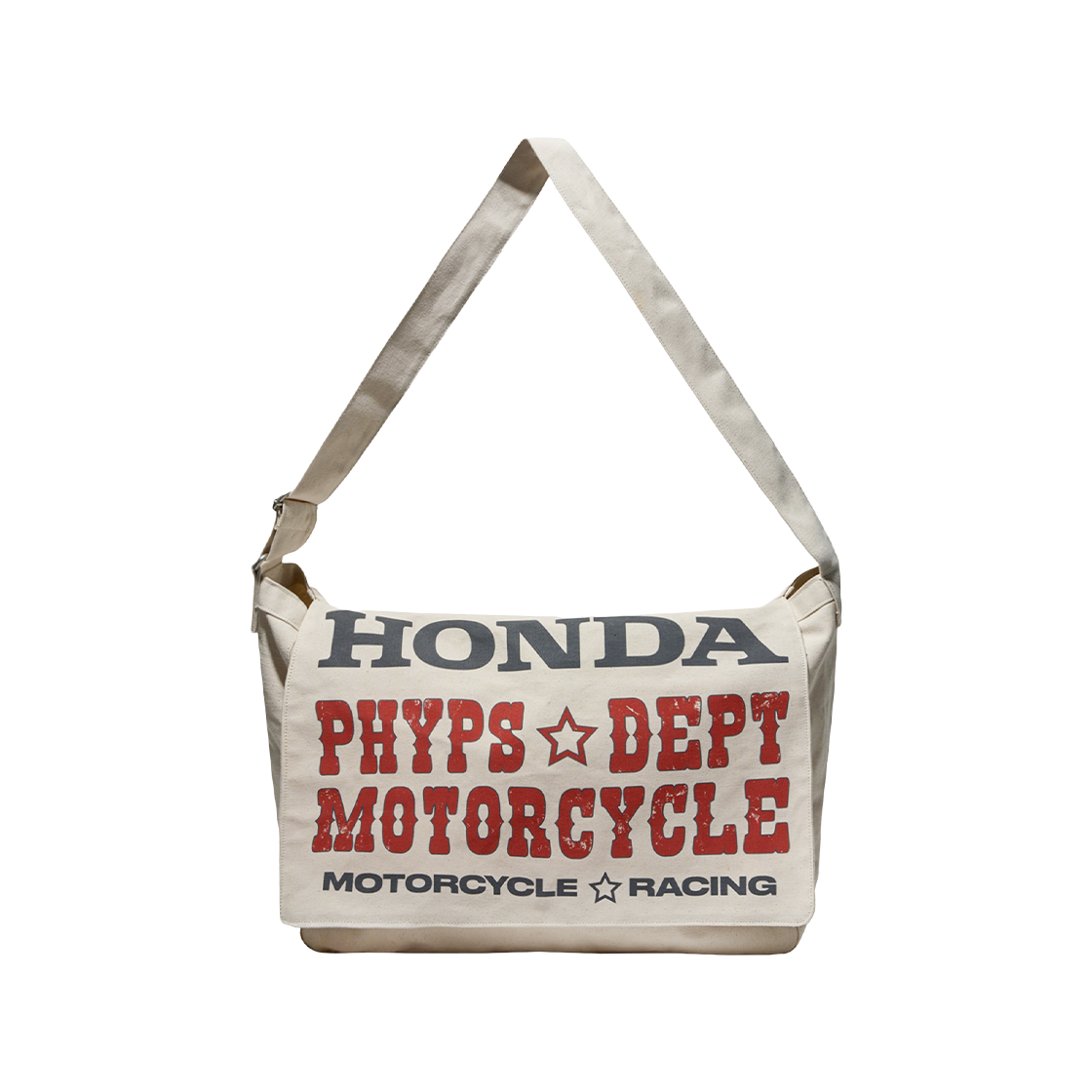 HFX2BG301AIV Honda Typography Duffel Canvas bag_Ivory