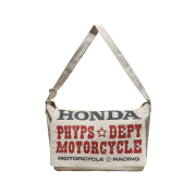 Honda Typography Duffel Canvas bag_Ivory