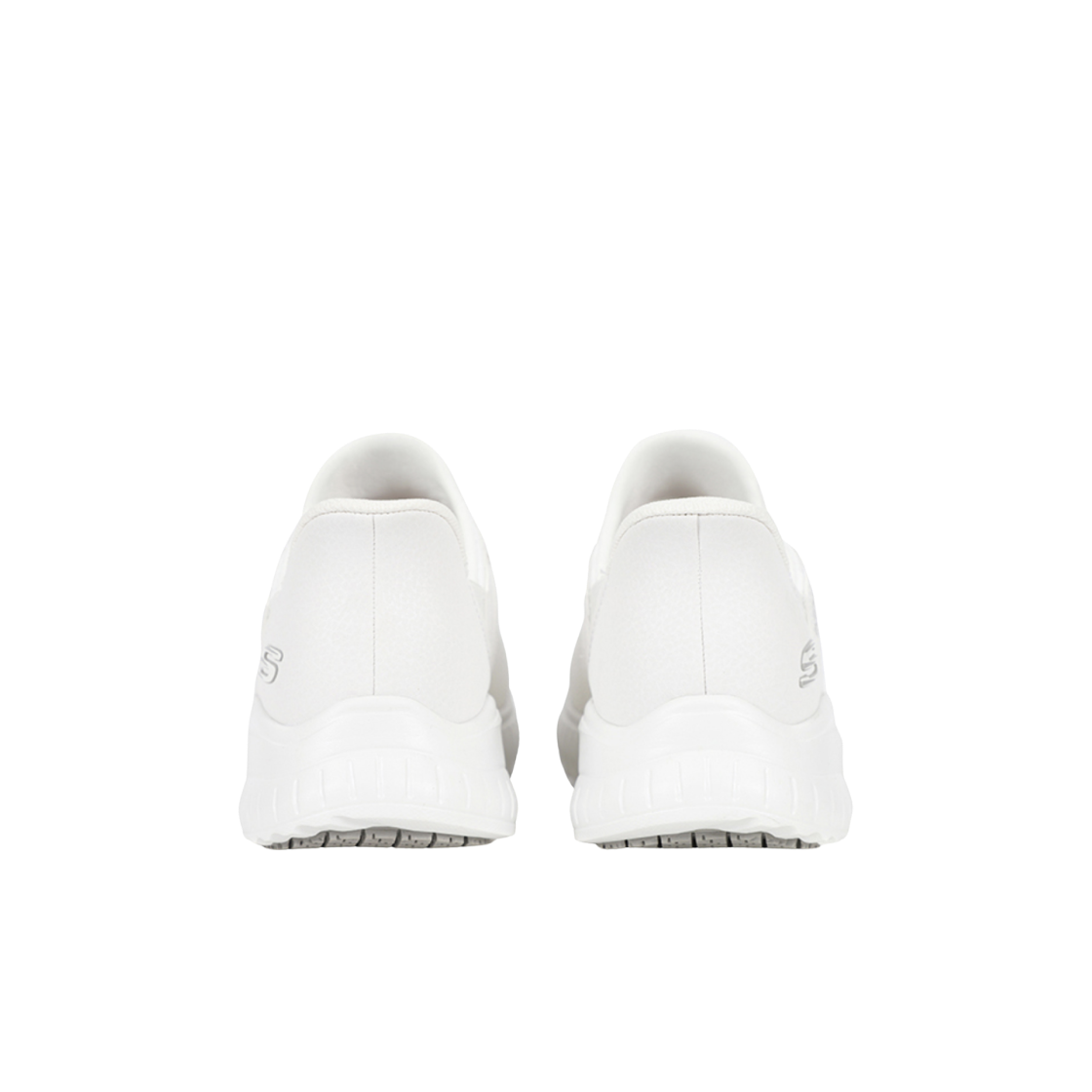 (W) 스케쳐스 워크 스쿼드 카오스 SR 슬립 인스 화이트((W) Skechers Work Squad Chaos SR Slip Ins White) - 2