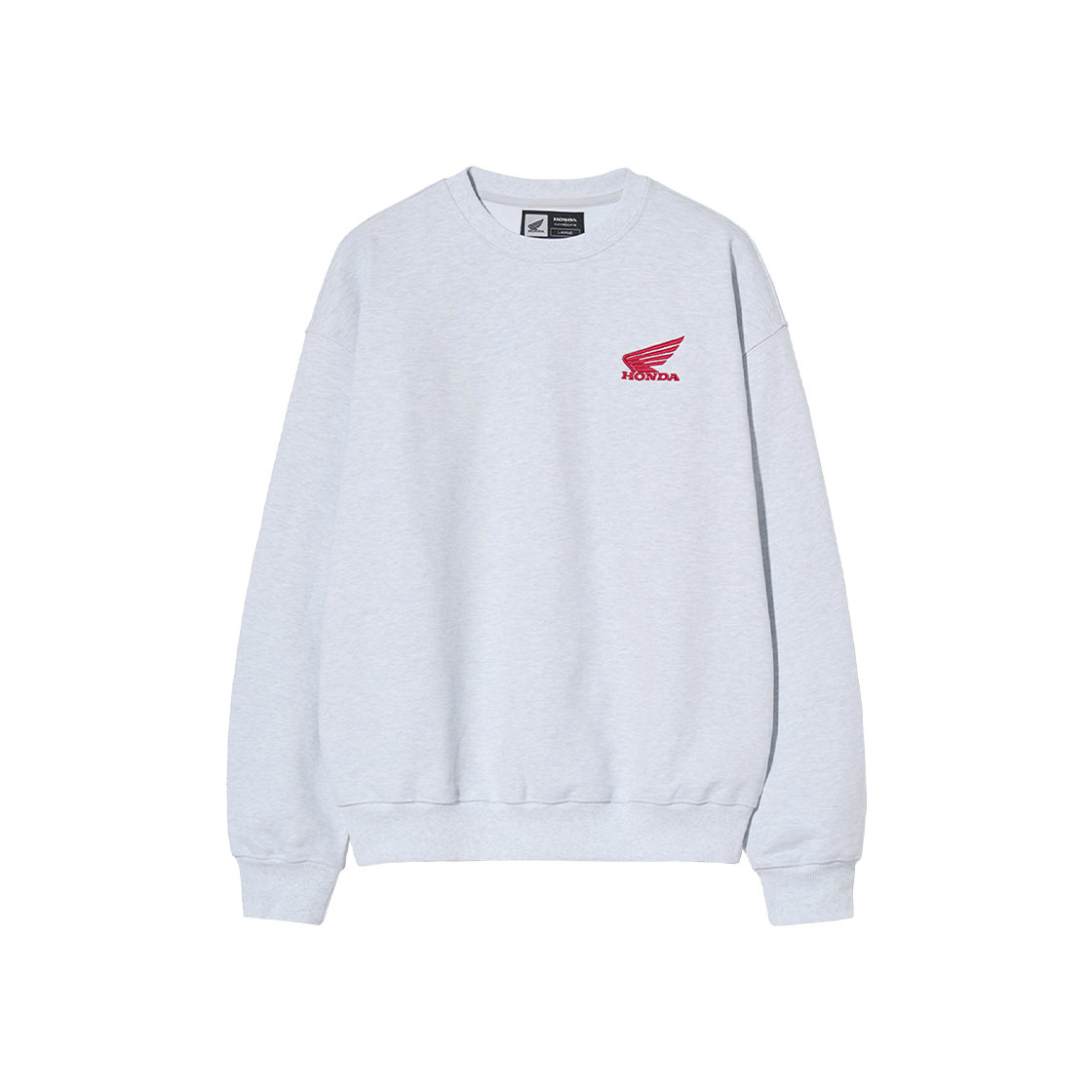 HEF1CR301ALG Honda Small Wing Crewneck Light Gray