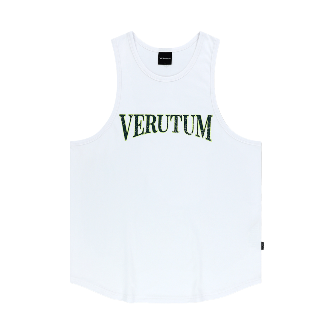 베루툼 세리프 아치 로고 슬리브리스 맨즈 화이트(VERUTUM RTW-SL224 Serif Arch Logo Sleeveless Men's White)