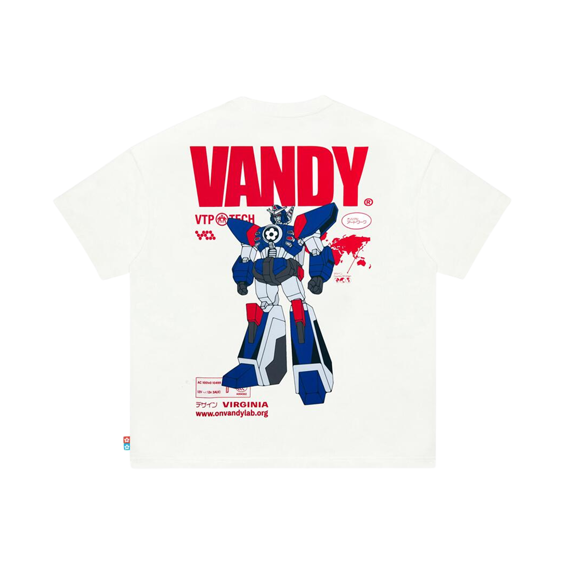 반디 더 핑크 로봇 티셔츠 화이트(Vandy The Pink Robot T-Shirt White)