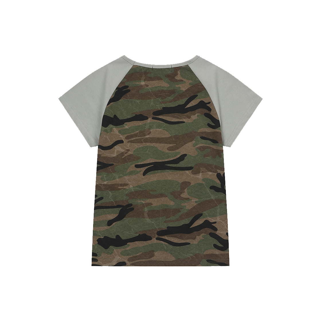 무센트 러핀 카모 나그랑 슬림핏 반팔 티 베이지(MUCENT Ruffin Camo Raglan Slim Fit Half T Beige) - 2