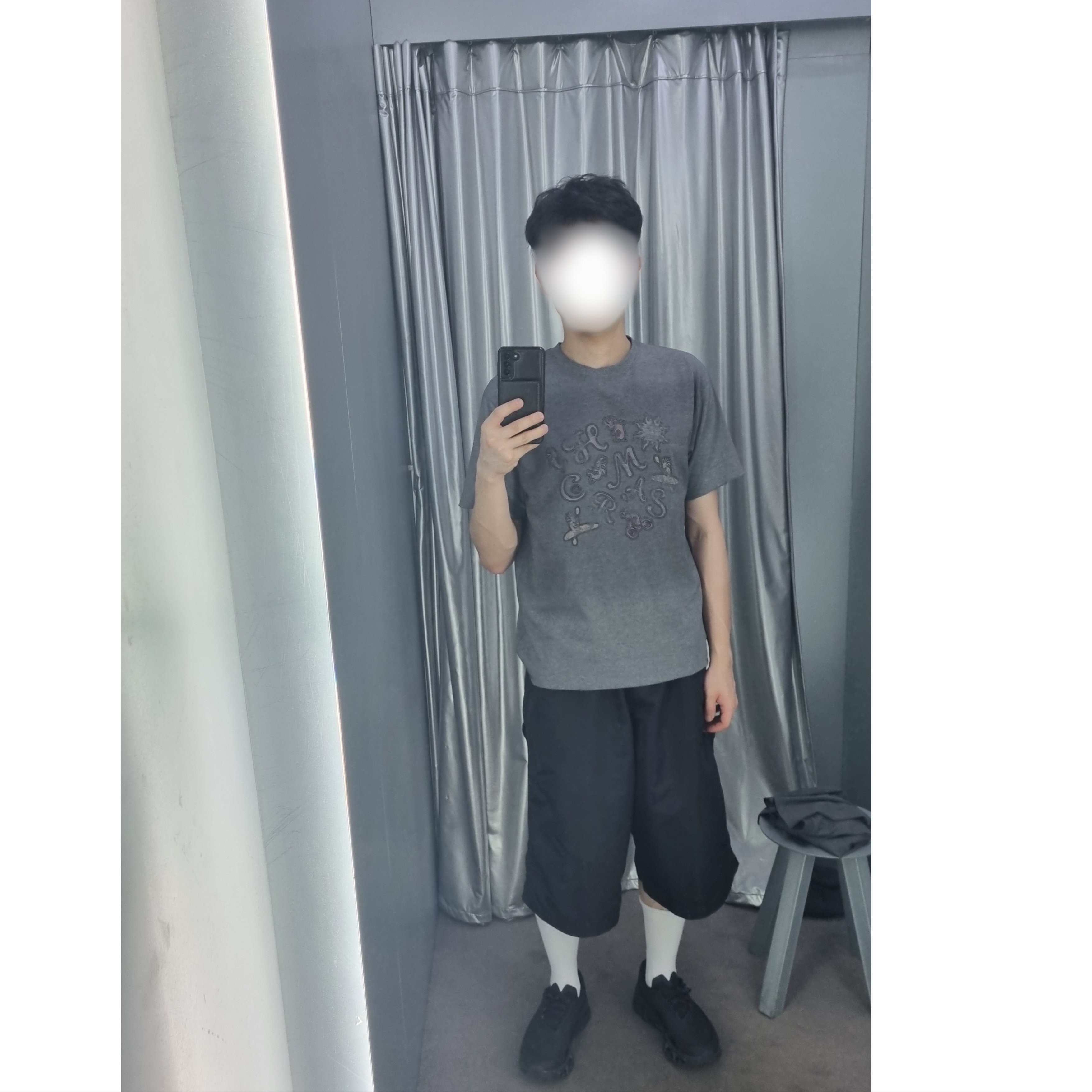 MJD Re-Nylon Wide Carpenter Bermuda Pants Black, MJD Re-Nylon Wide Carpenter Bermuda Pants Black 착용 스타일