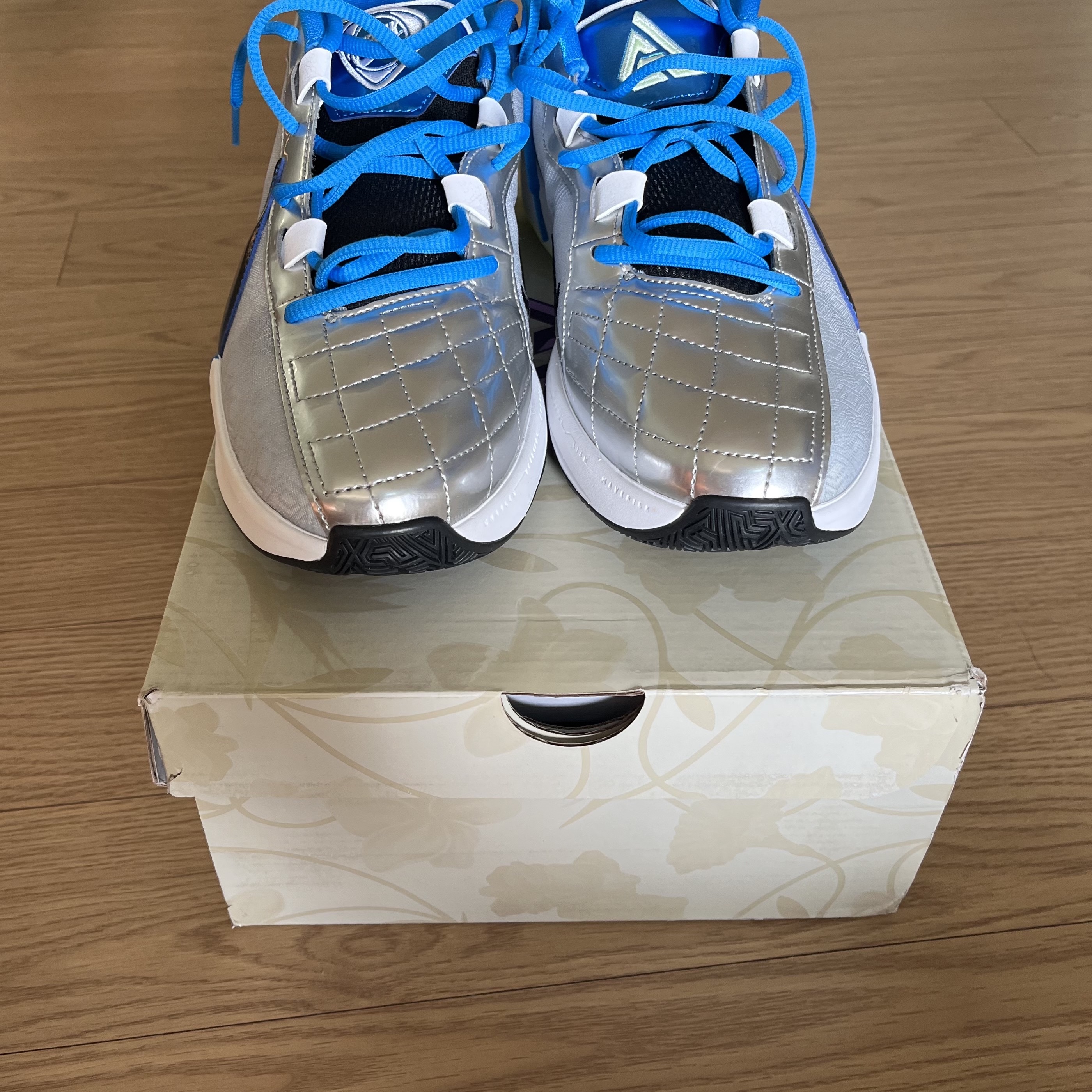 Nike Zoom Freak 5 EP Photo Blue Black 착용 스타일 - 3