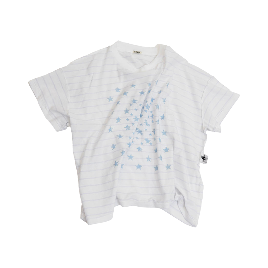 더디 스타 스트라이프 탑 화이트(Dirddy Star Stripe Top White)