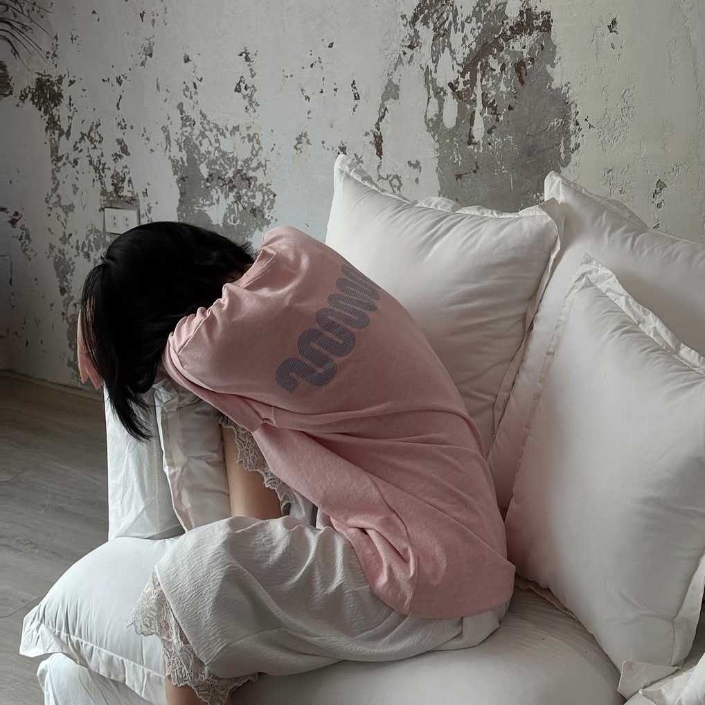Not New Wave Logo T-Shirt Pink, Not New Basic nn Cap Black 착용 스타일 - 4