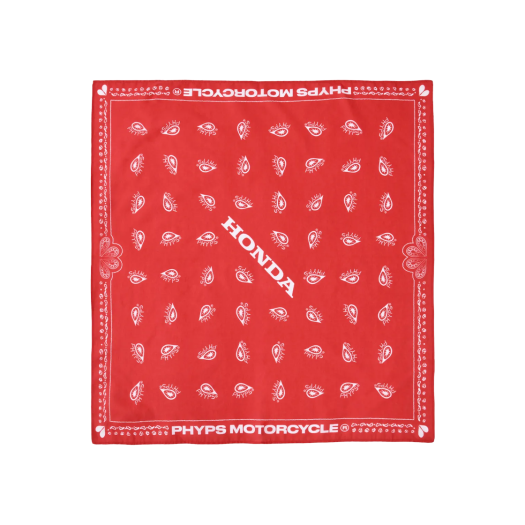 HEF3SF302BRD Honda Paisley Pattern Bandana_Red