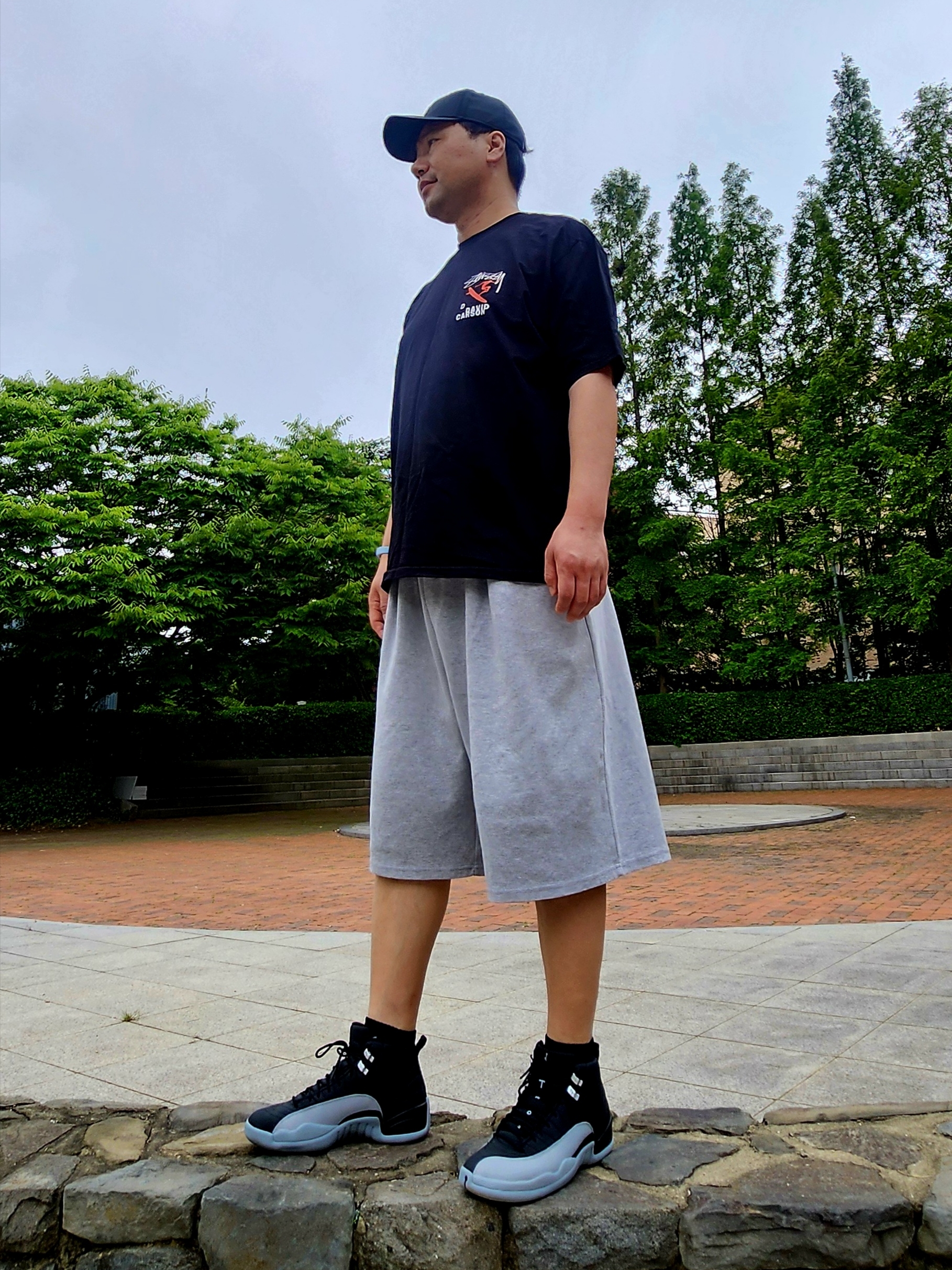 Stussy David Carson Do Your Thang T-Shirt Black 착용 스타일