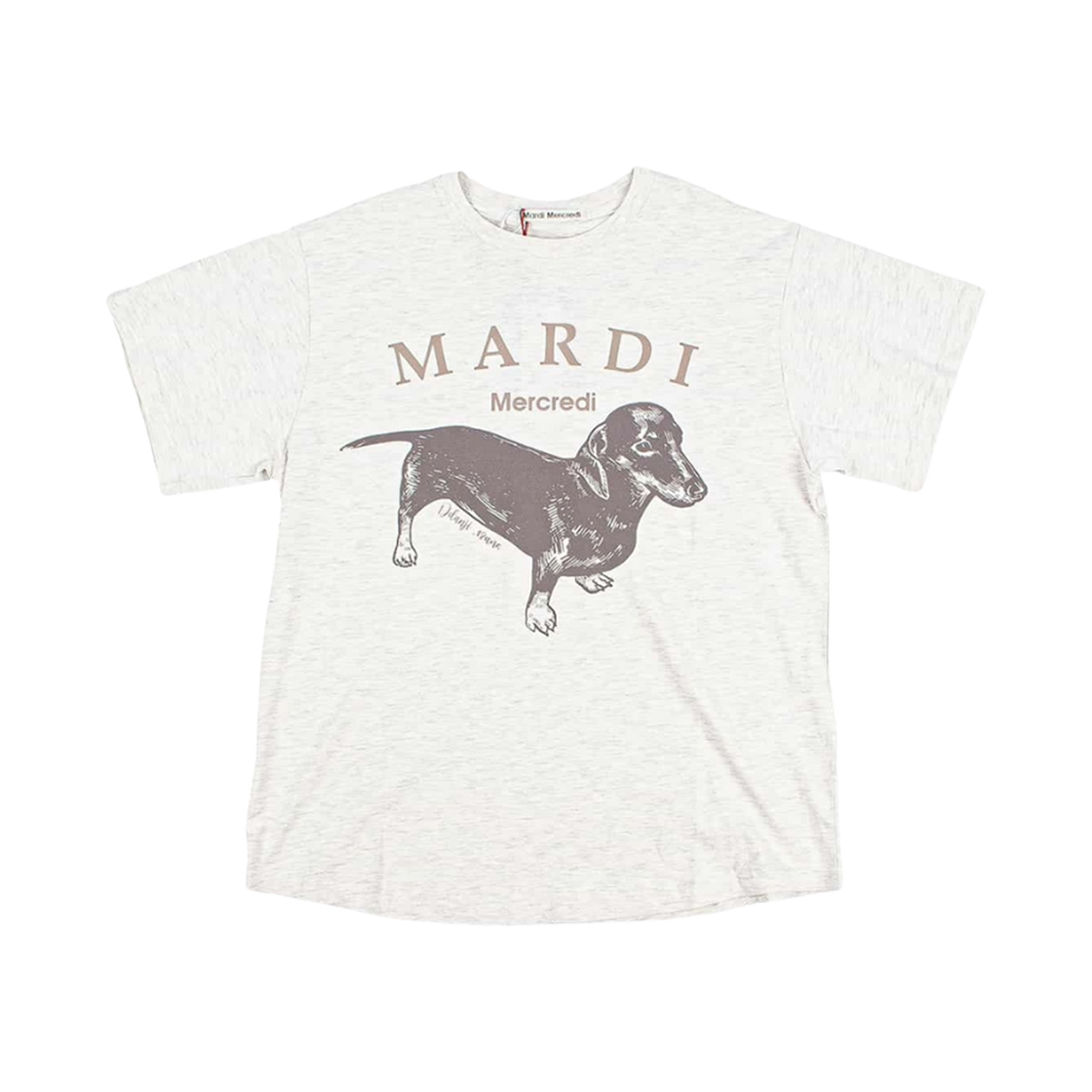 - (W) Mardi Mercredi Ddanji T-Shirt Oatmeal Taupe