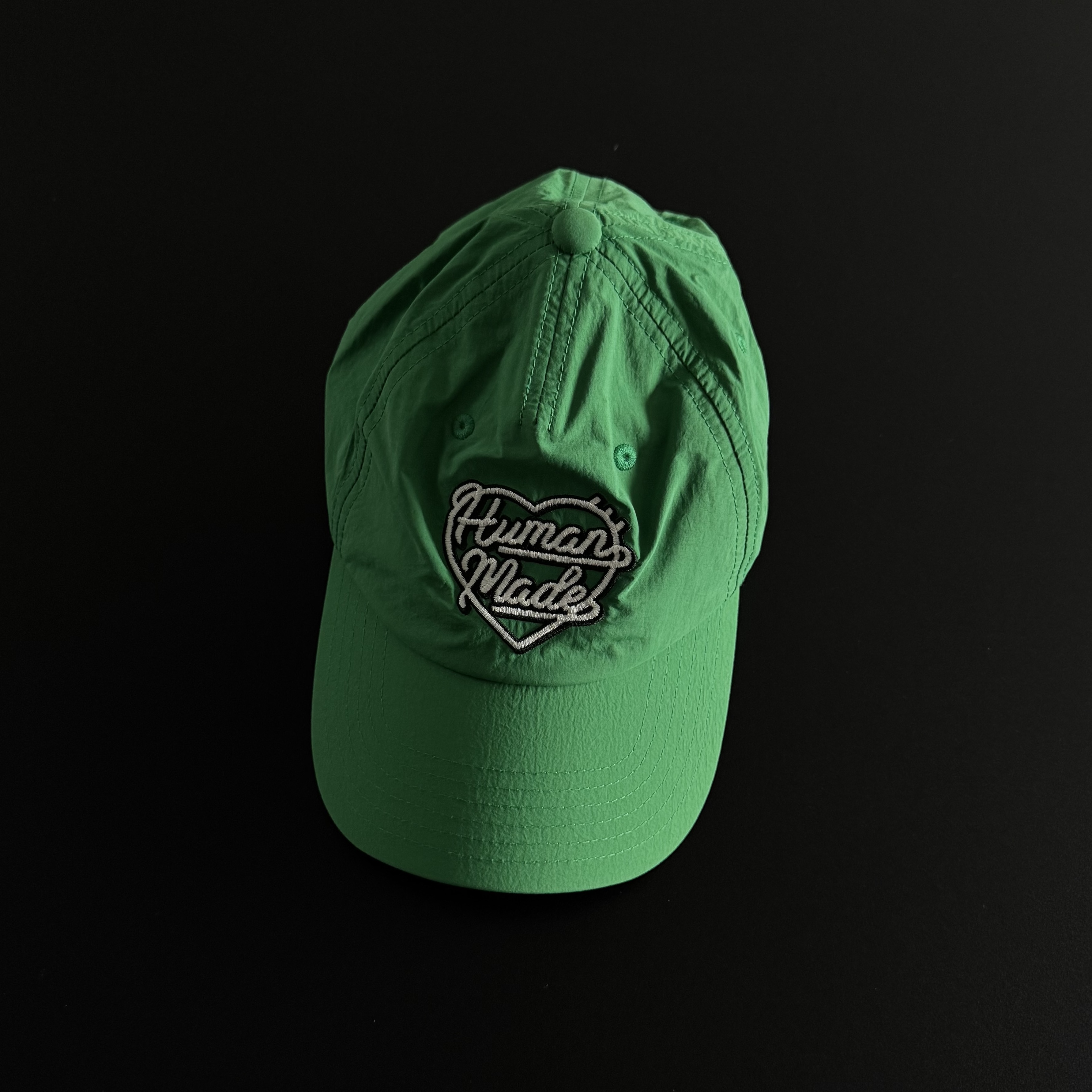 Human Made 5 Panel Nylon Cap Green 착용 스타일