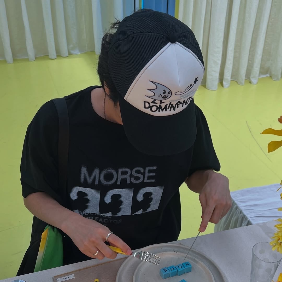 Dominant Weather Mesh Cap Black 착용 스타일 - 1