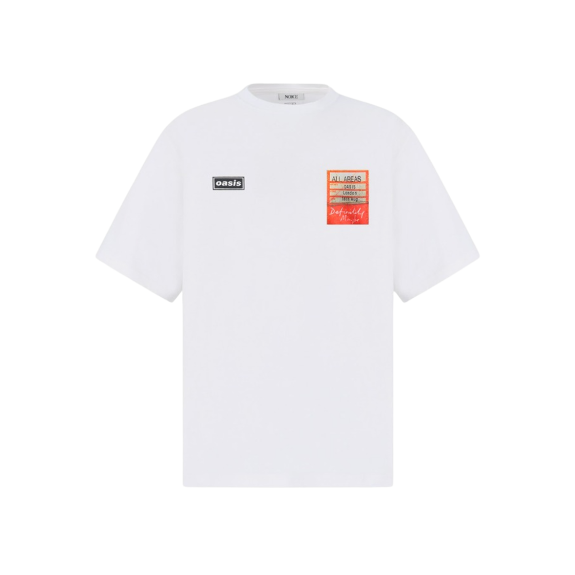 노이스 x 오아시스 셋리스트 티셔츠 아이보리(Noice x Oasis Setlist T-Shirt Ivory)