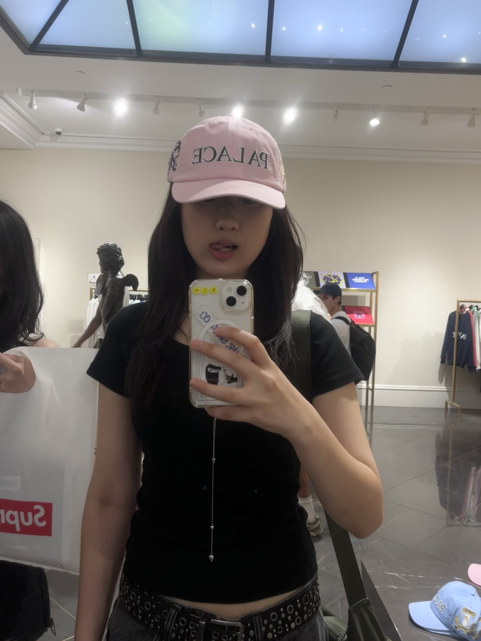 Palace Rugby 6-Panel Lush Flush - 25SS 착용 스타일