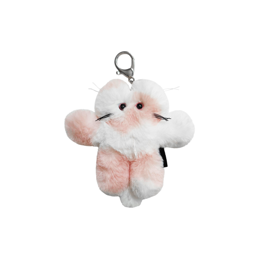 GDS44RUKE03MXFF [KREAM 단독] GODASHIN Cats Keyring Pink and White