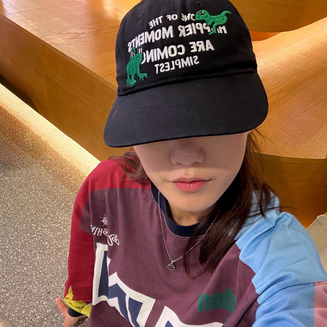 Dominant Frog cap_Black 착용 스타일 - 1