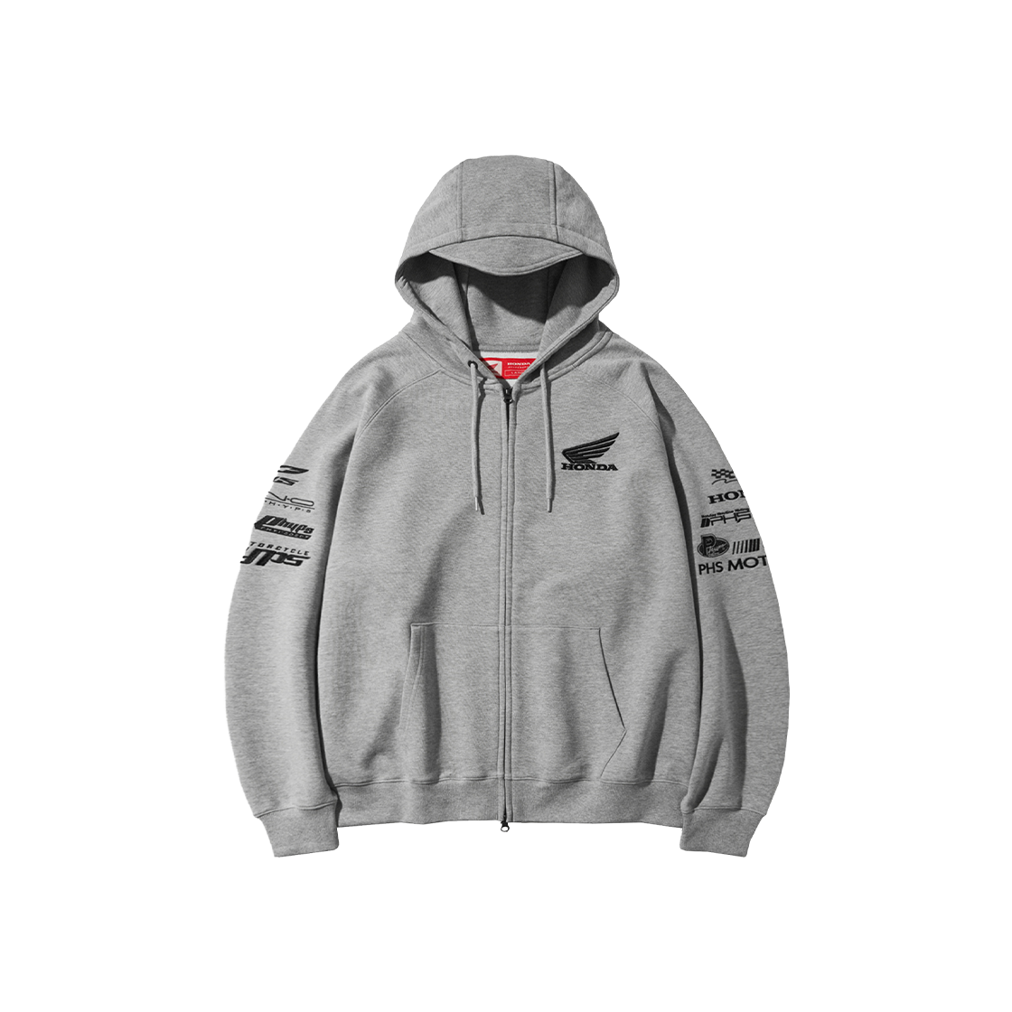 HFZ1HZ301AMG Honda Racing Hoodie Cap Zip-up_Gray