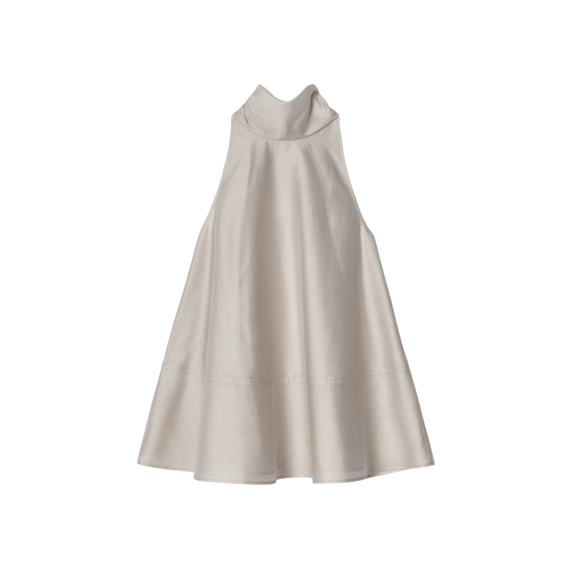 (W) 코스 플루이드 홀터넥 탑 베이지((W) COS Fluid Halterneck Top Beige)