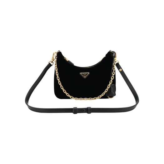 ITLJSM5DAUP7 Prada Re-Edition Velvet Chain Mini Hobo Bag 1BC204