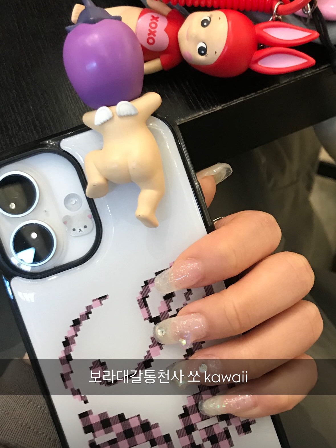 Sonny Angel I Love Rainy Day Series Sealed Case (6 Blind Boxes), MUCENT Roma Crack Keyring Bowling Bag Silver 착용 스타일 - 3