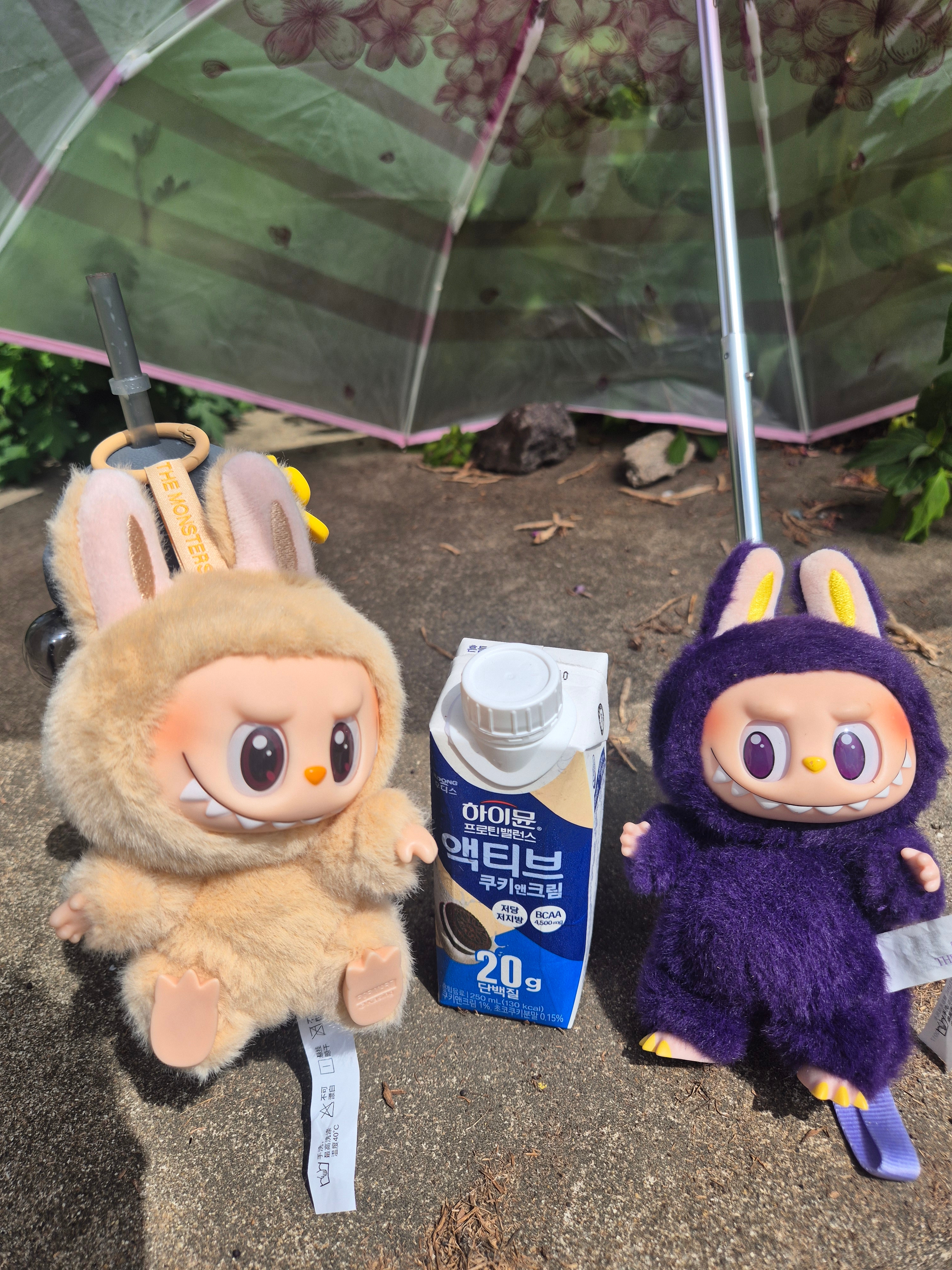 Pop Mart Labubu Let's Play Together Doll Series Baba Keyring (Opened Case), Pop Mart Labubu x Pronounce Lucky Fairy Toy Keyring 착용 스타일