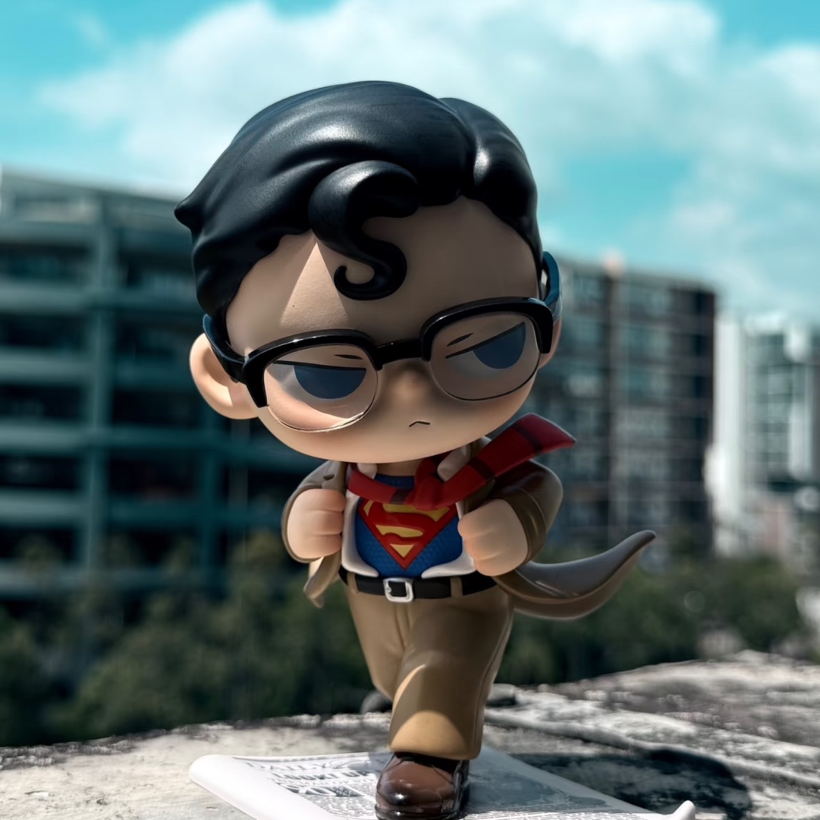 Pop Mart Superman Kubo Figurine 착용 스타일 - 1