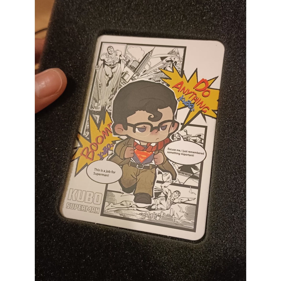 Pop Mart Superman Kubo Figurine 착용 스타일