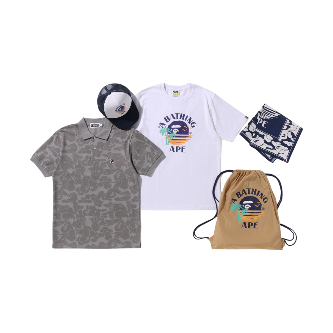 - BAPE Summer Bag Beige (Set of 5)