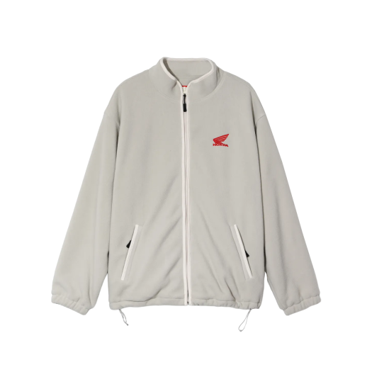 HEW1FJ301ABE Honda Original Wing logo Fleece Jacket Beige