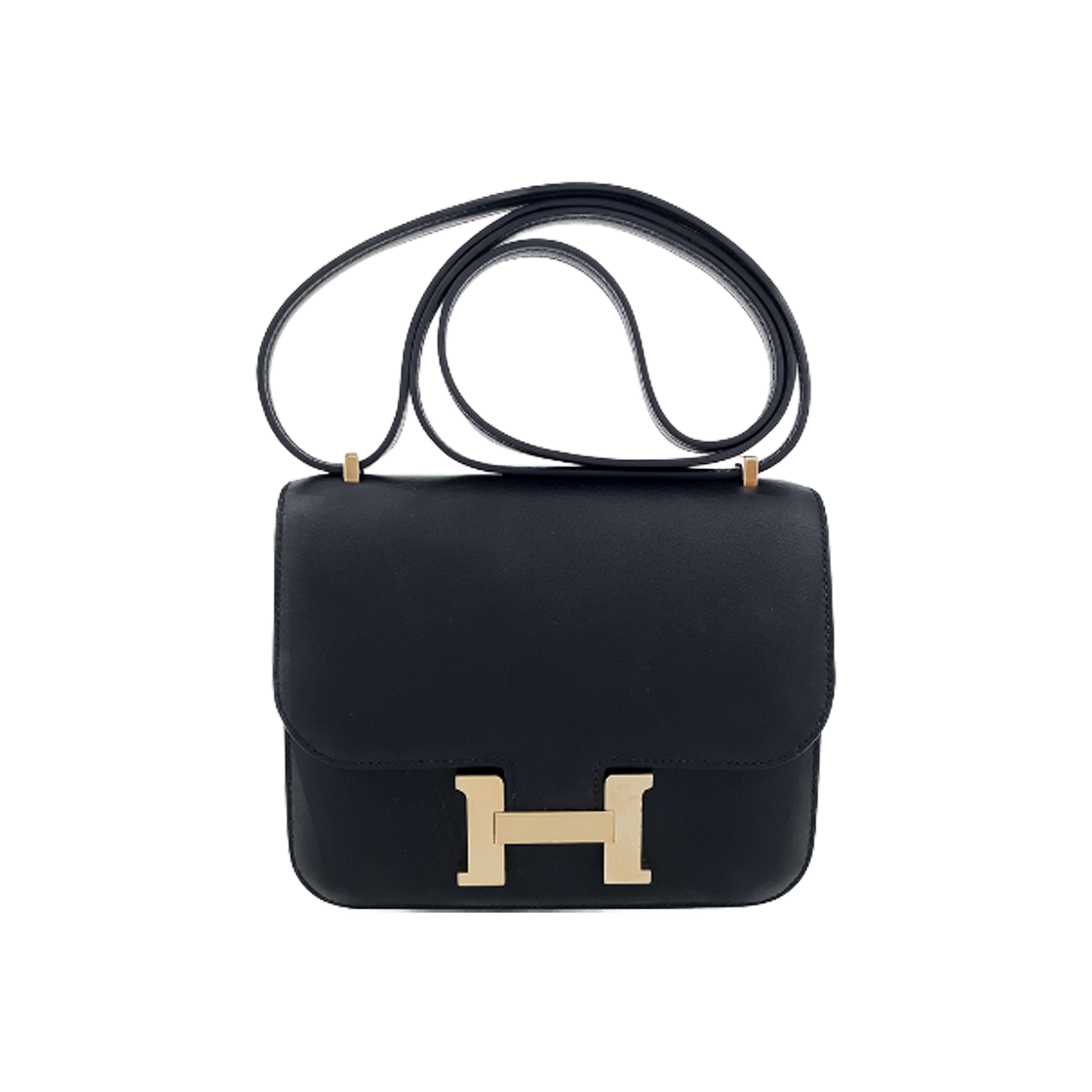 ITLELAGKAUVQ Hermes S/O Constance TPM Black/Rose Extreme Champagne Gold - 대표 이미지 #1
