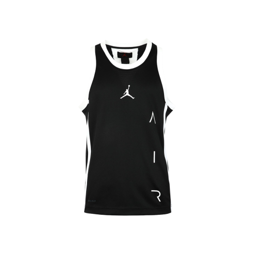 Jordan Air Basketball Jersey Black White - Asia
