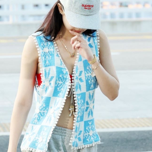 Supreme Waxed Wool 6-Panel Grey - 22FW 착용 스타일 - 4